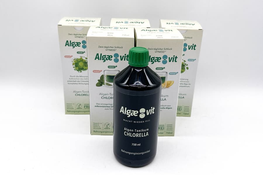 18 Flaschen Nahrungsergänzungsmittel Algaevit Chlorella